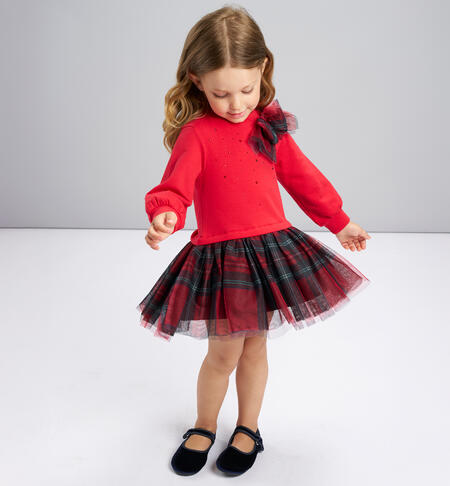 Abito bambina iDO ROSSO