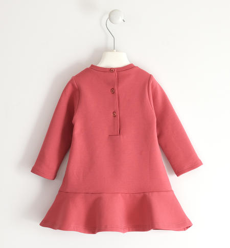 Little girl cotton dress from 9 months to 8 years iDO SLATE ROSE-2527