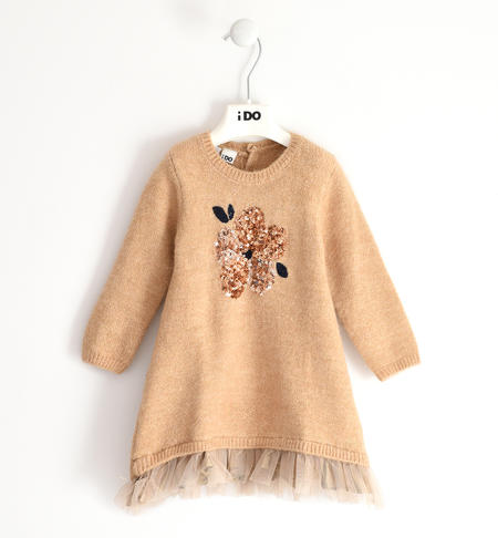 Abito bambina in tricot - da 12 mesi a 8 anni iDO BEIGE-0732