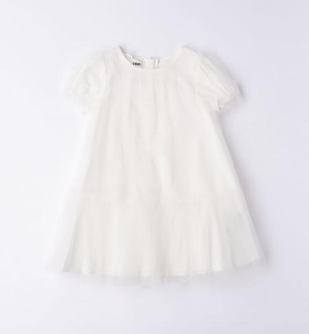 iDO tulle dress for girls from 9 months to 8 years PANNA-0112