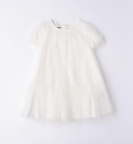 Abito bambina in tulle PANNA