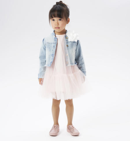 iDO tulle dress for girls from 9 months to 8 years ROSA-2512