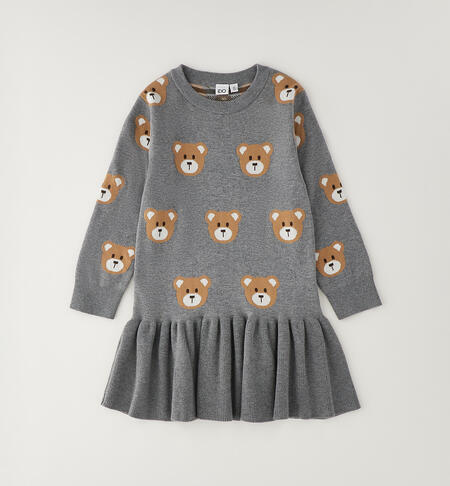 Abito bambina invernale GRIGIO MELANGE-8970