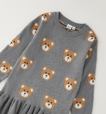 Abito bambina invernale GRIGIO MELANGE-8970