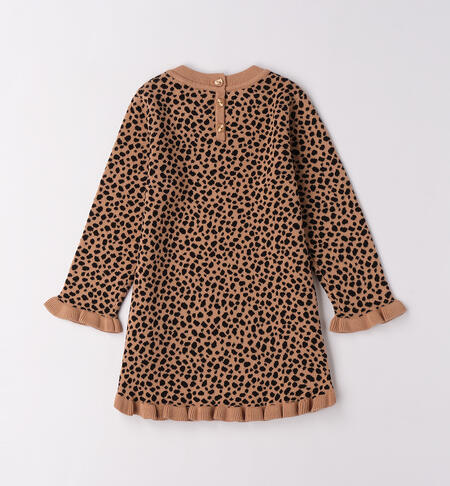 Abito bambina leopardato BISCUIT-0945