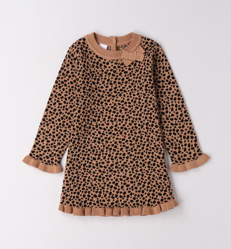 Abito bambina leopardato BISCUIT-0945