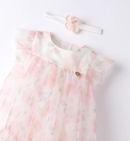 Baby girls' formal dress PANNA-ROSA-6099