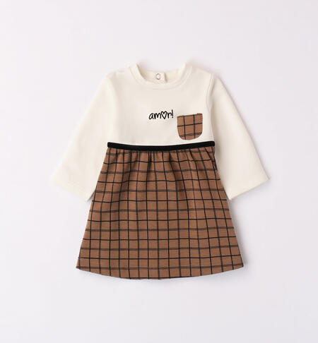 iDO dress with pocket for girls from 1 to 24 months NOCCIOLA-0937