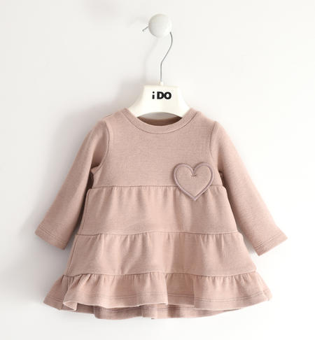 Cotton tricot girl dress from 1 to 24 months iDO ROSA-2913