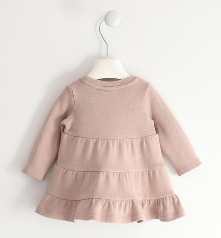 Cotton tricot girl dress from 1 to 24 months iDO ROSA-2913