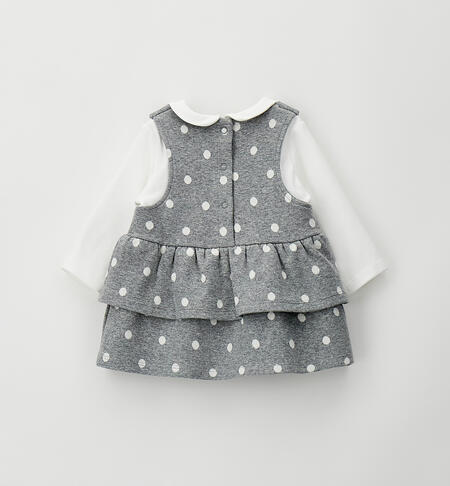 Baby girl dress GRIGIO MELANGE-8992