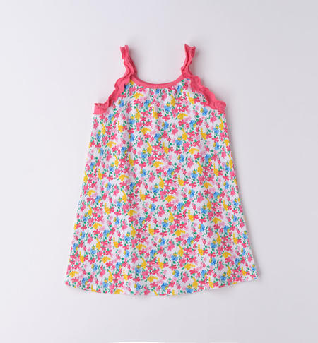 Abito canotta per bambina da 9 mesi a 8 anni iDO BIANCO-MULTICOLOR-6VH1