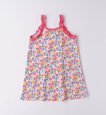 Abito canotta per bambina da 9 mesi a 8 anni iDO BIANCO-MULTICOLOR-6VH1