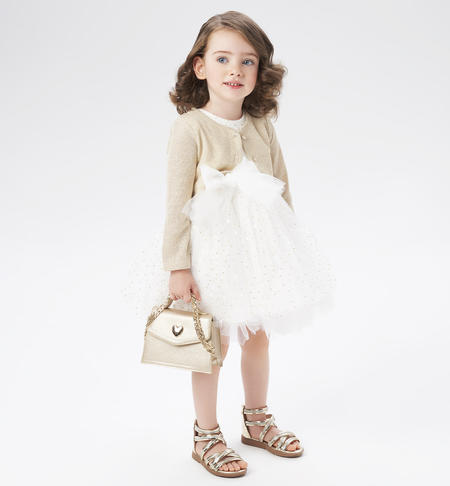 iDO ceremony dress for girls from 9 months to 8 years PANNA-ORO-6VE1