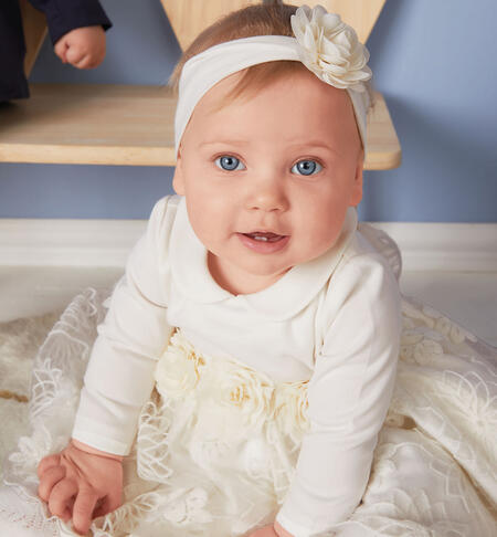 Baby girls' formal dress CREAM