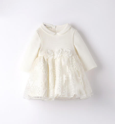 iDO formal dress for baby girls from 1 to 24 months PANNA-0112