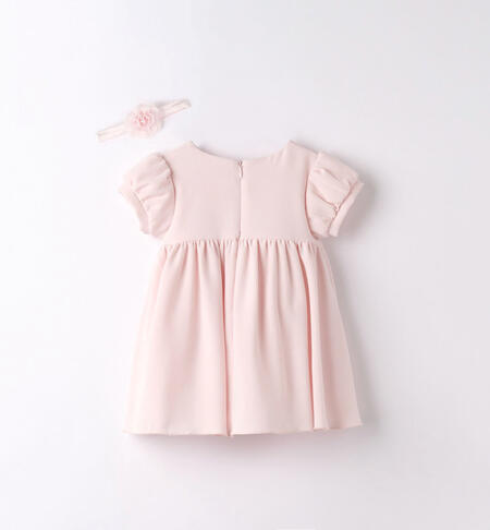 iDO elegant dress with headband for girls from 1 to 24 months ROSA-2522