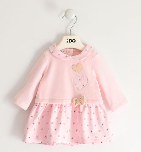 Baby girl chenille dress from 1 to 24 months iDO ROSA-2512