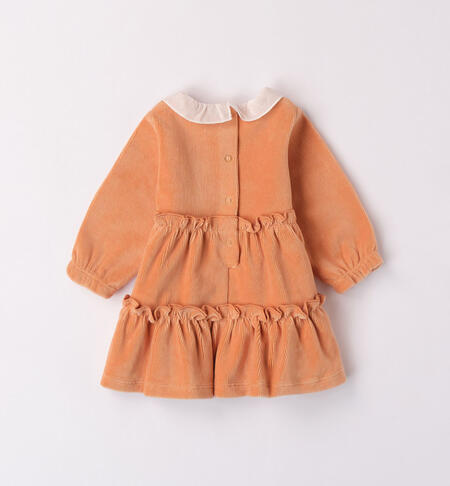 iDO velvet-effect chenille dress for girls from 1 to 24 months  MOU-1133