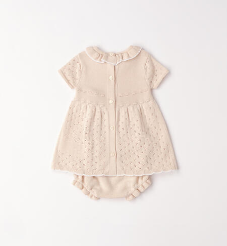 Abito con culotte neonata CRYSTAL GRAY-2911