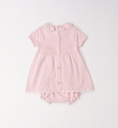 Abito con culotte neonata LIGHT PINK-2481