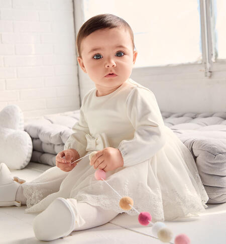 Abito da battesimo per bimba PANNA