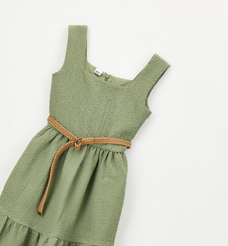 iDO girls' dress VERDE SALVIA-5454
