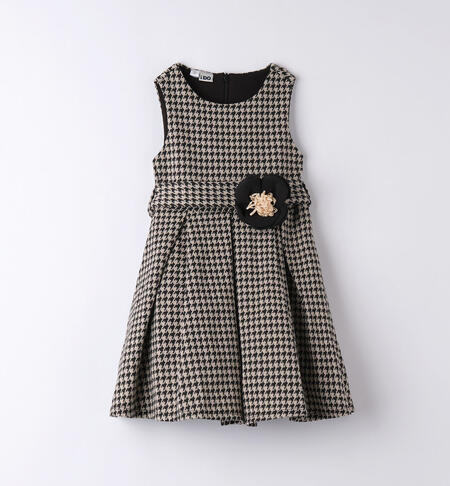 iDO sleeveless dress for girls aged 9 months to 8 years BEIGE-0916