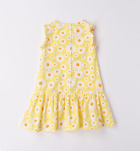 iDO summer dress for girls in a variety of patterns from 9 months to 8 years BIANCO-GIALLO-6VF2