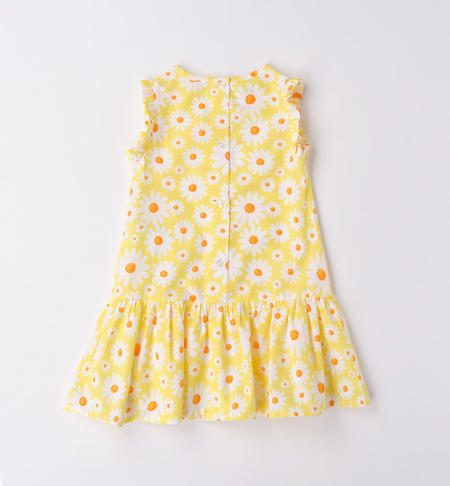 iDO summer dress for girls in a variety of patterns from 9 months to 8 years BIANCO-GIALLO-6VF2