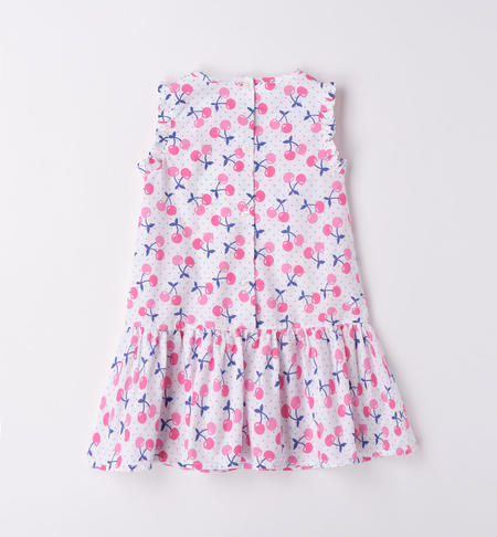 iDO summer dress for girls in a variety of patterns from 9 months to 8 years BIANCO-ROSA-6VF5