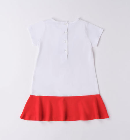 Abito estivo colorato bambina da 9 mesi a 8 anni iDO BIANCO-0113