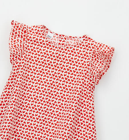 Girls' summer dress ROSSO-LATTE-6CAG