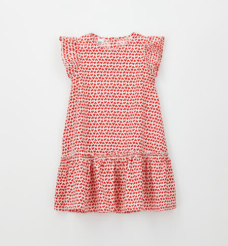Girls' summer dress ROSSO-LATTE-6CAG