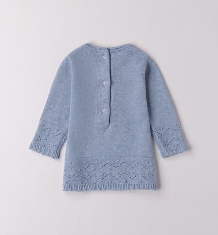 Abito iDO neonata AZZURRO MELANGE-8925