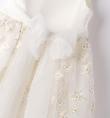 Girls' floral tulle dress PANNA-0112