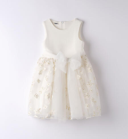 Girls' floral tulle dress PANNA-0112