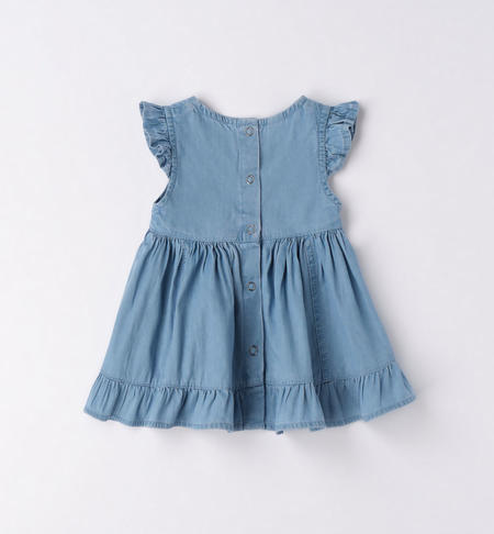 iDO jeans dress for baby girl from 1 to 24 months STONE BLEACH-7350