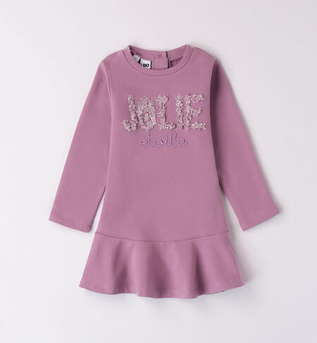 iDO Jolie dress for girls aged 9 months to 8 years VERY GRAPE-3113