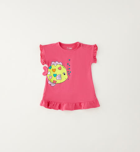 Abito mare neonata FUCSIA