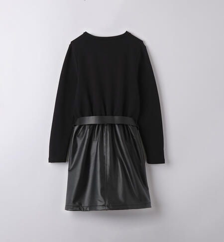iDO black dress for girls from 8 to 16 years NERO-0658