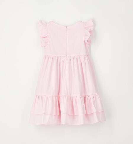 Abito per bambina con ruches ROSA-2763