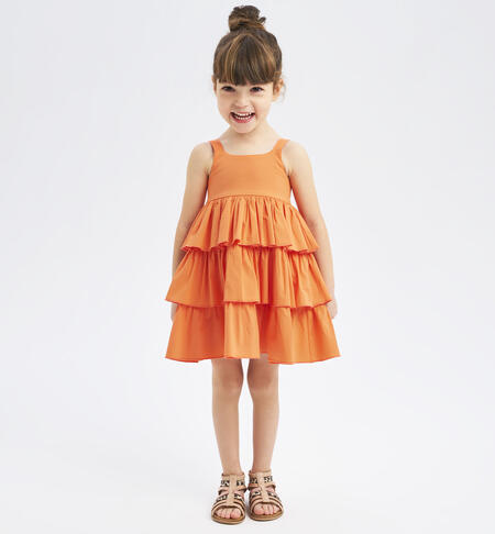 Girls' orange dress ORANGE