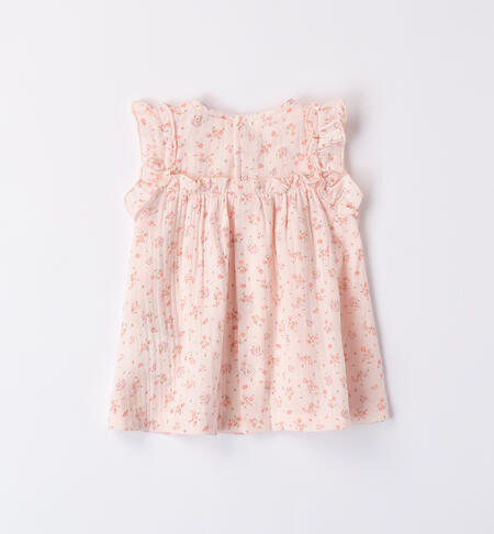 Girls' dress with bow ROSA-PESCA-6035
