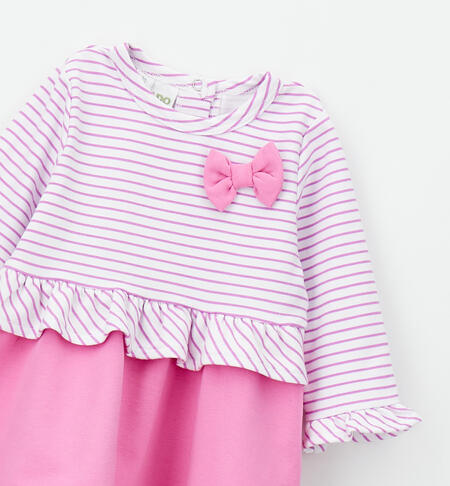iDO baby girl dress BIANCO-ROSA-6BWA