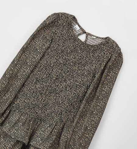 iDO dress for girls BEIGE-NERO-6CGU