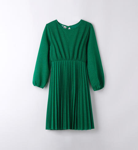 iDO pleated dress for girls aged 8 to 16 years VERDE-5056