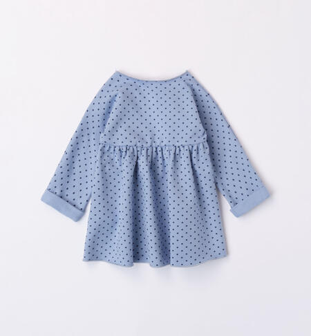 iDO polka dot dress for girls from 1 to 24 months LAVANDA-BLU-6WM5