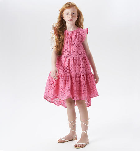iDO 100% cotton dress for girls from 8 to 16 years ROSA-2424