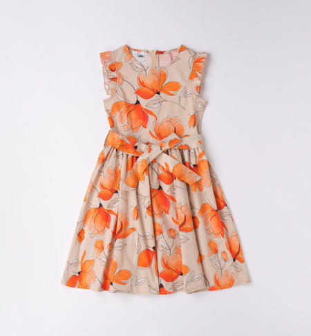 Abito ragazza a fiori BEIGE